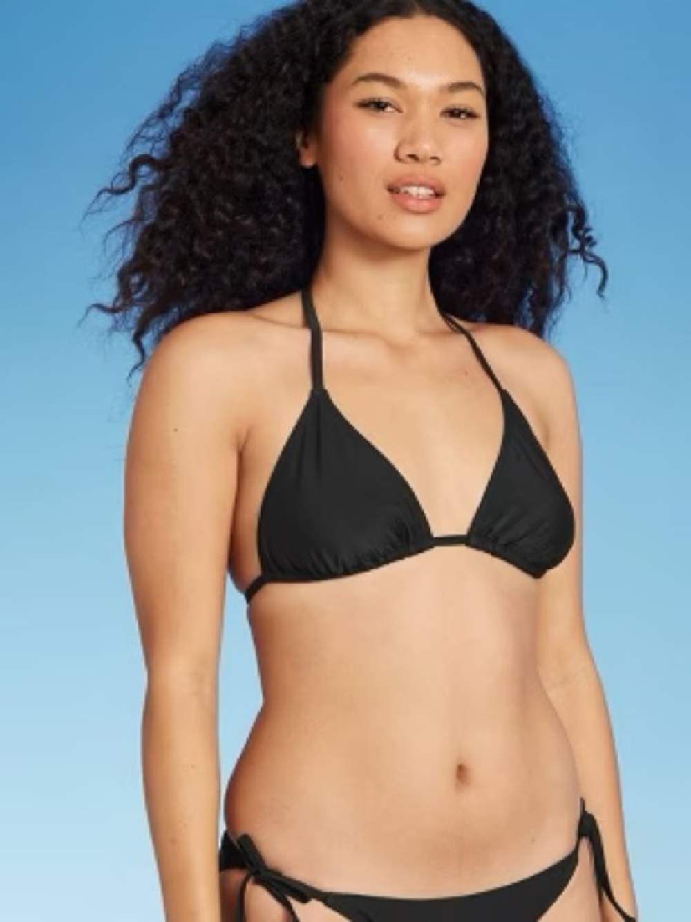 Target - Xhilaration - Black Triangle Bikini Top